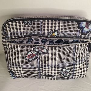 Vera Bradley Bedford Plaid Lay-Flat Cosmetic Bag